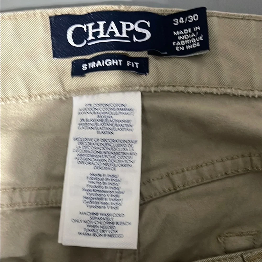 Chaps Men’s Tan Straight Jeans Classic Style